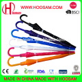 3D PVC auto open straight clear umbrella